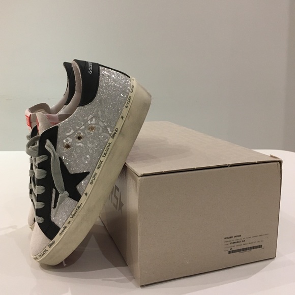 Golden Goose Hi Star Silver Leopard/Black Star NIB - Picture 3 of 10
